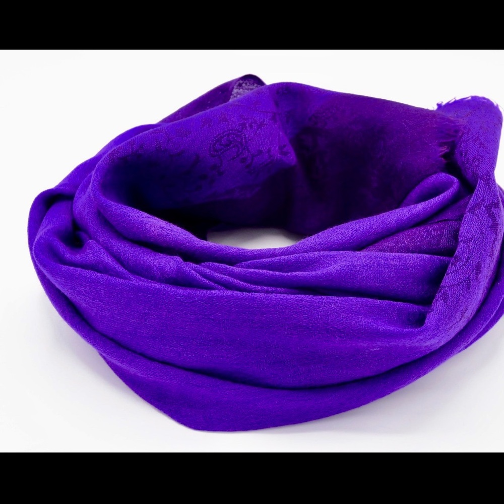 Royal purple pashmina scarf